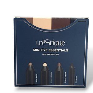 Trestique Mini Eye Essentials set in Universal Luxe Neutrals shades